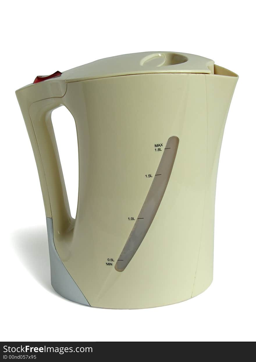 New beige electric tea-pot for black tea