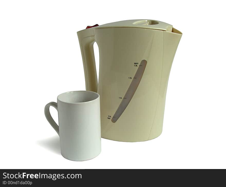 Tea-pot for black tea New beige electric. Tea-pot for black tea New beige electric