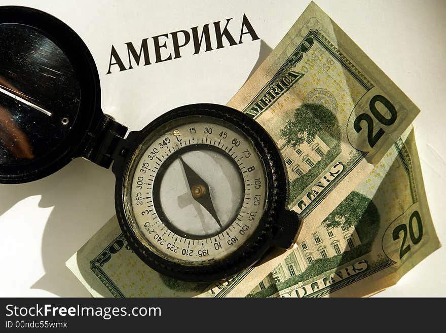 Banknote on a white background