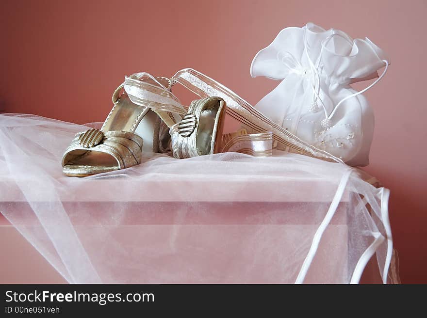 Bride Shoes And Dolly-bag