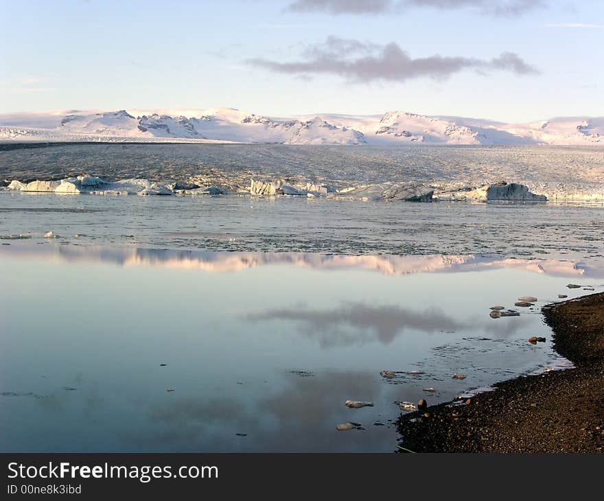 Jokursarlon lagoon, south part of Iceland