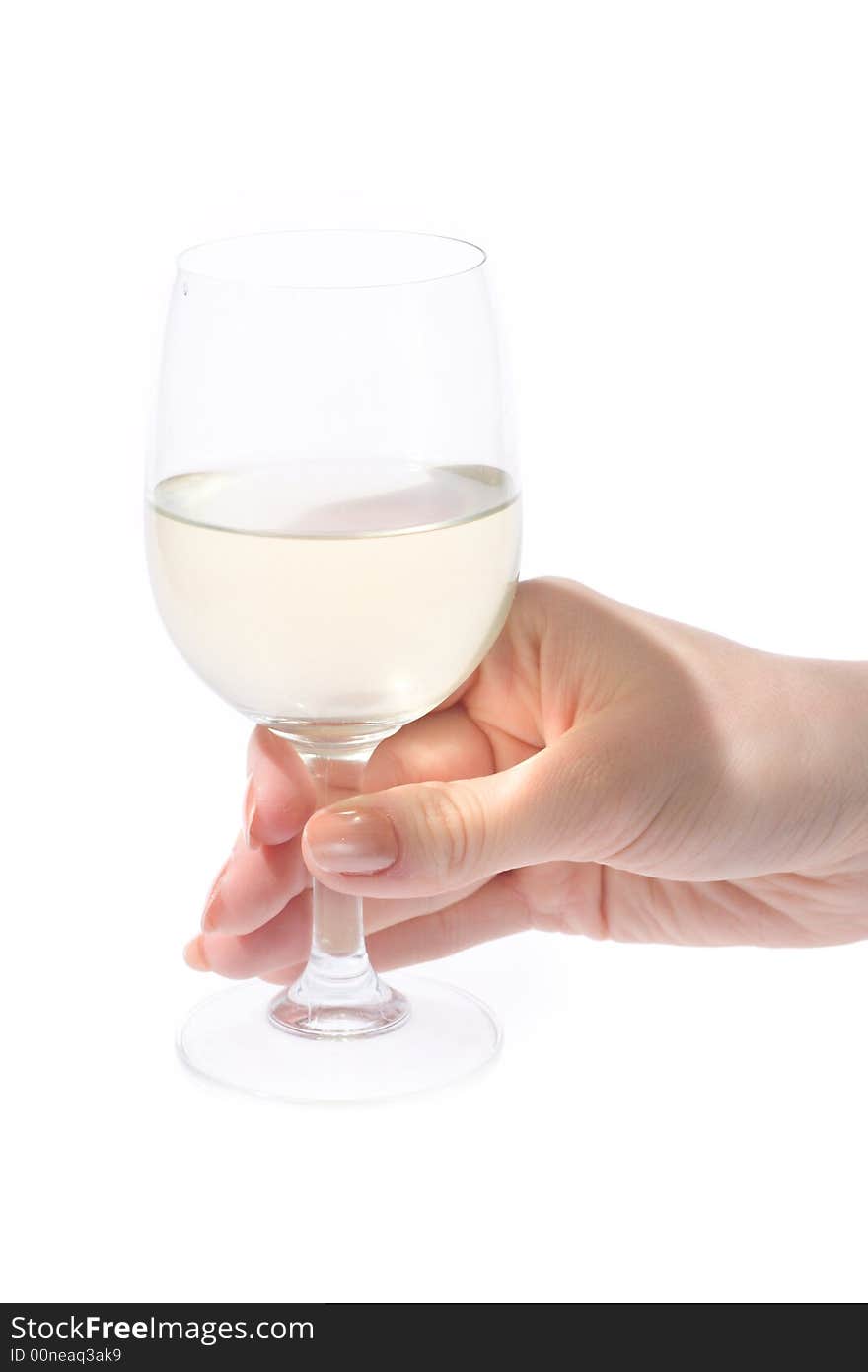 Foto of isolated glass wine