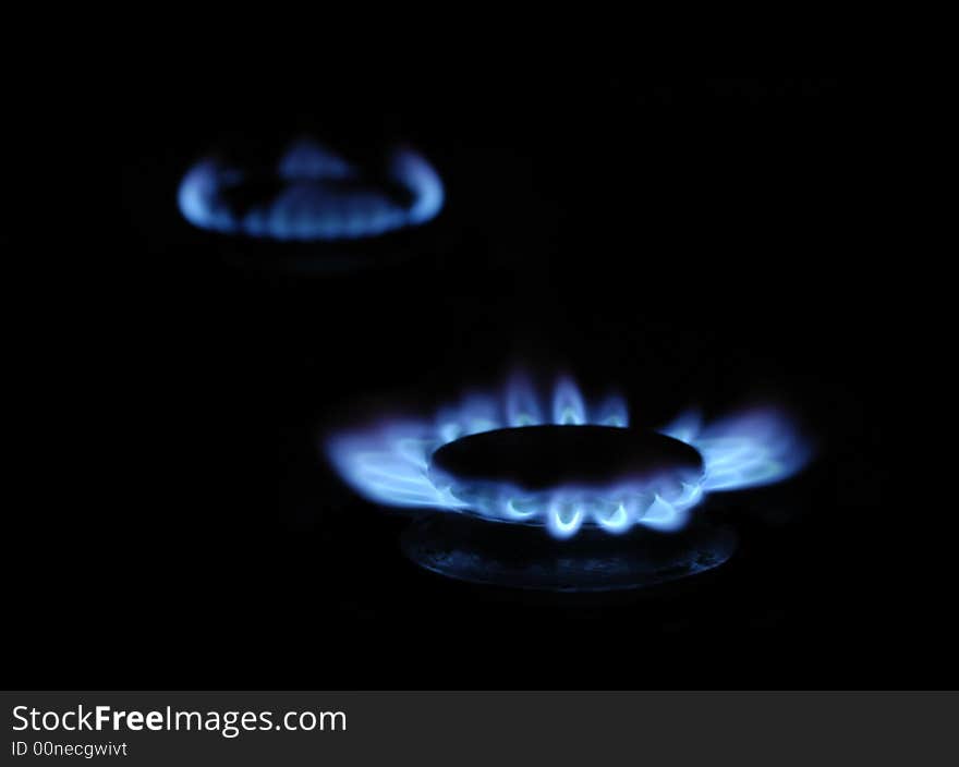 Gas circles of a stove