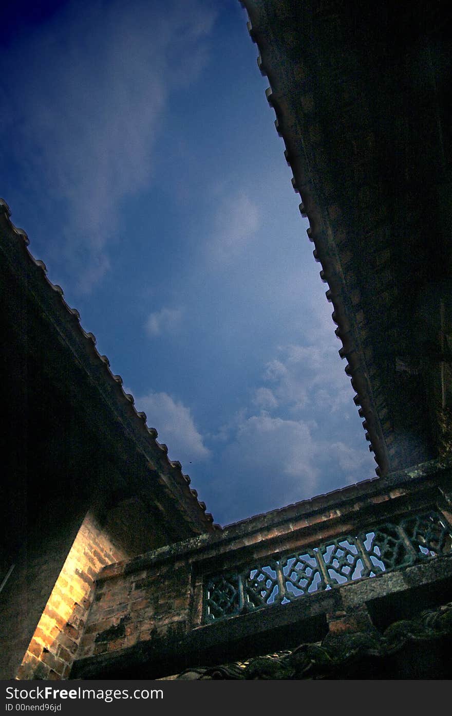 Ancient Building And Blue Sky