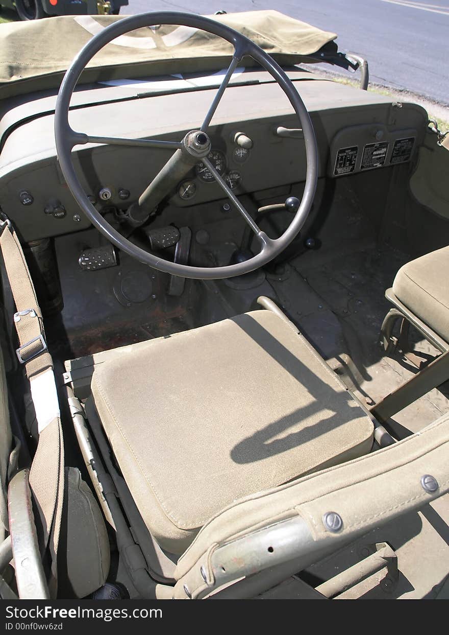 Desert Tan Jeep close up. Desert Tan Jeep close up