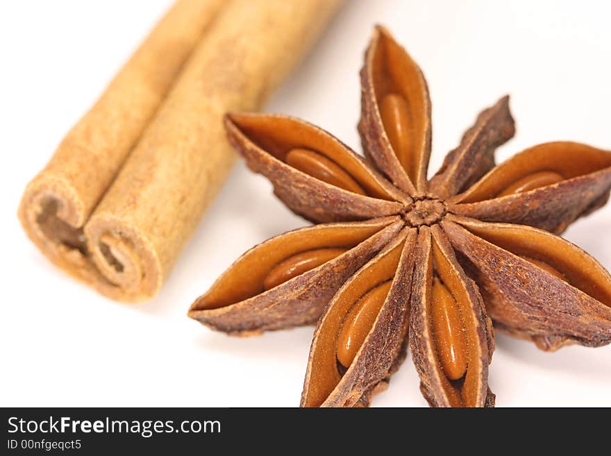 Anise Star And Cinnamon Stick