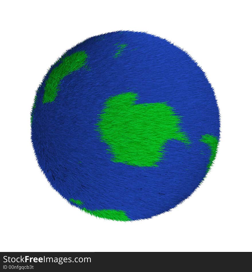 An adorable furry planet with green and blue grass like texture, isolated on white background. Could create layer mask (alpha channel) from the red channel (increase contrast, decrease brightness, then invert it). Please look for the same series for another countries. An adorable furry planet with green and blue grass like texture, isolated on white background. Could create layer mask (alpha channel) from the red channel (increase contrast, decrease brightness, then invert it). Please look for the same series for another countries.