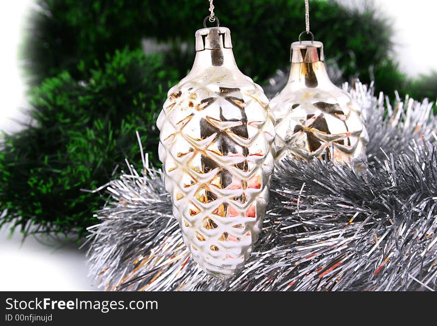 Christmas ball on a white background