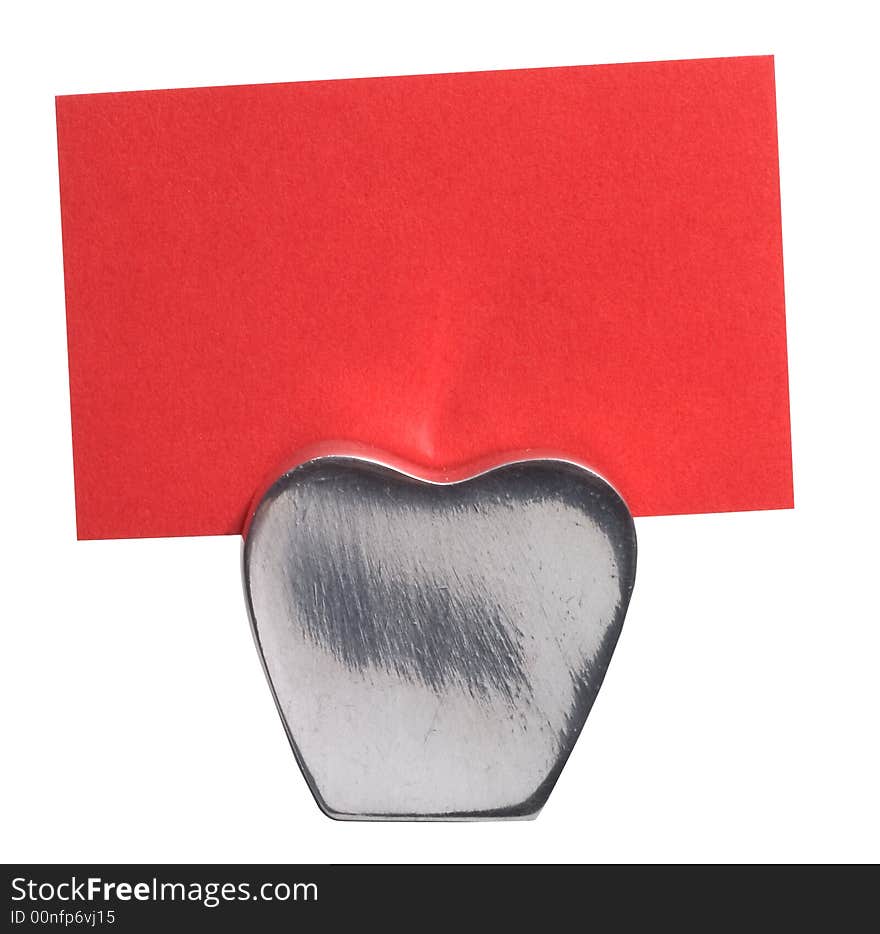 Heart-upright on visiting-cards