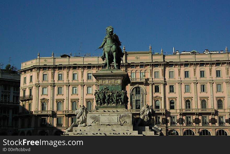 The man on a horse in Milan