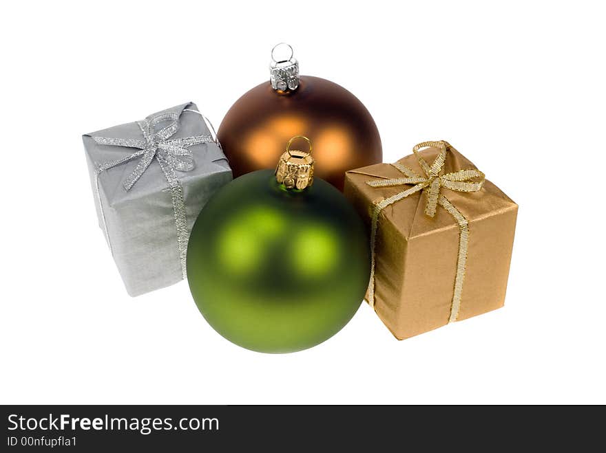 Christmas decoration isolated on a white background