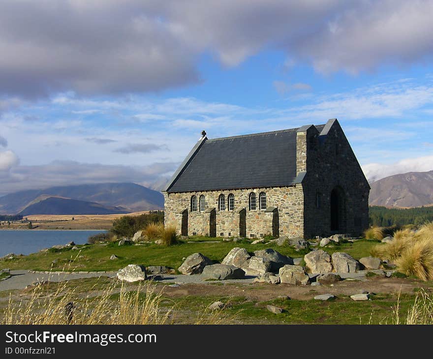 Church of the Good Shepherd by the lake Tekapo, New Zealand