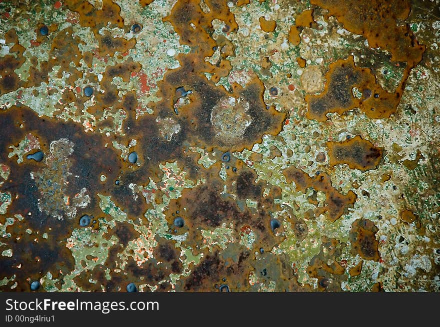 Abstract background of rusted steel