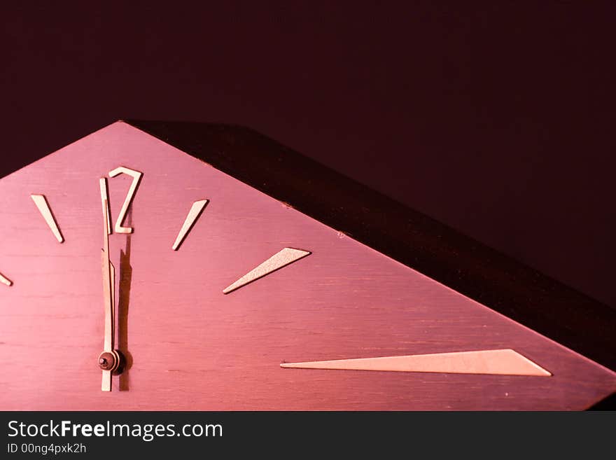 Old wooden clock