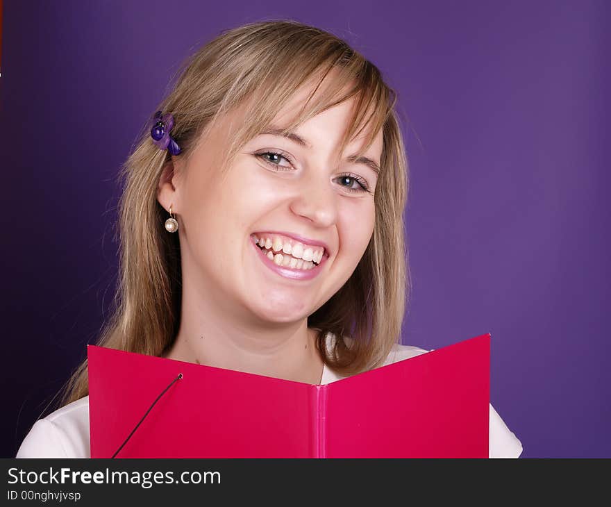 Smiling female student