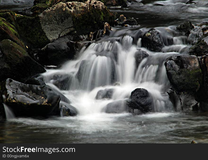 Slow shutter water fall