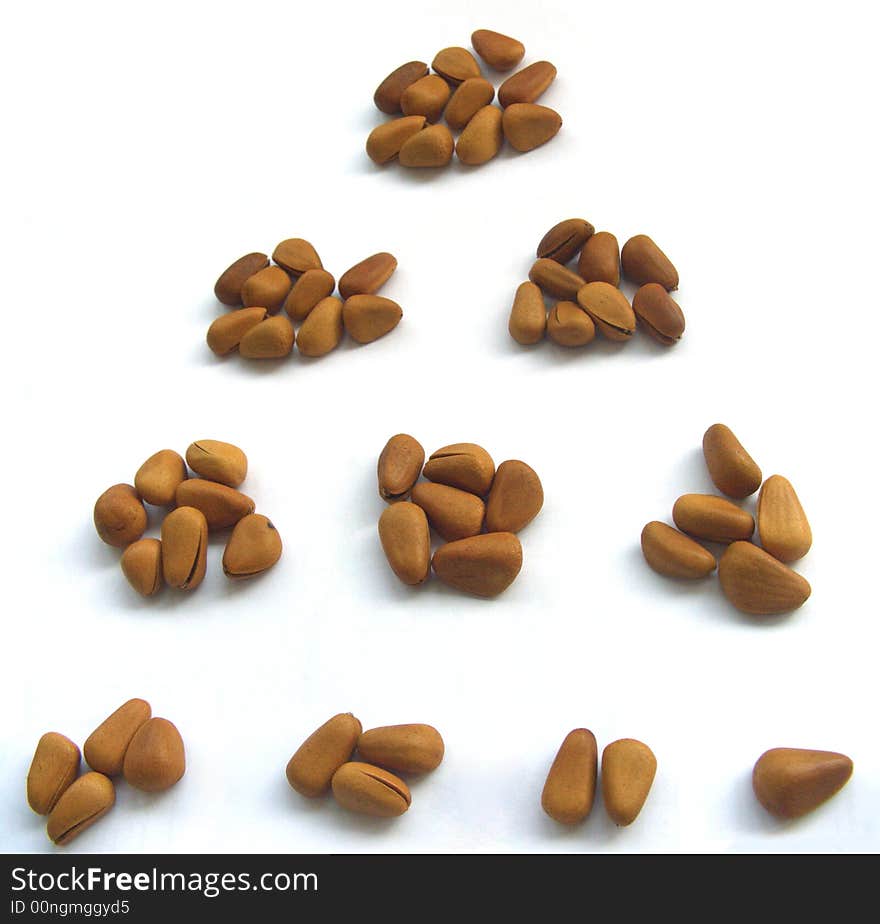 It is 1 to 10, build up by pine nuts.
See more my photos at :) http://www.dreamstime.com/Eprom_info. It is 1 to 10, build up by pine nuts.
See more my photos at :) http://www.dreamstime.com/Eprom_info