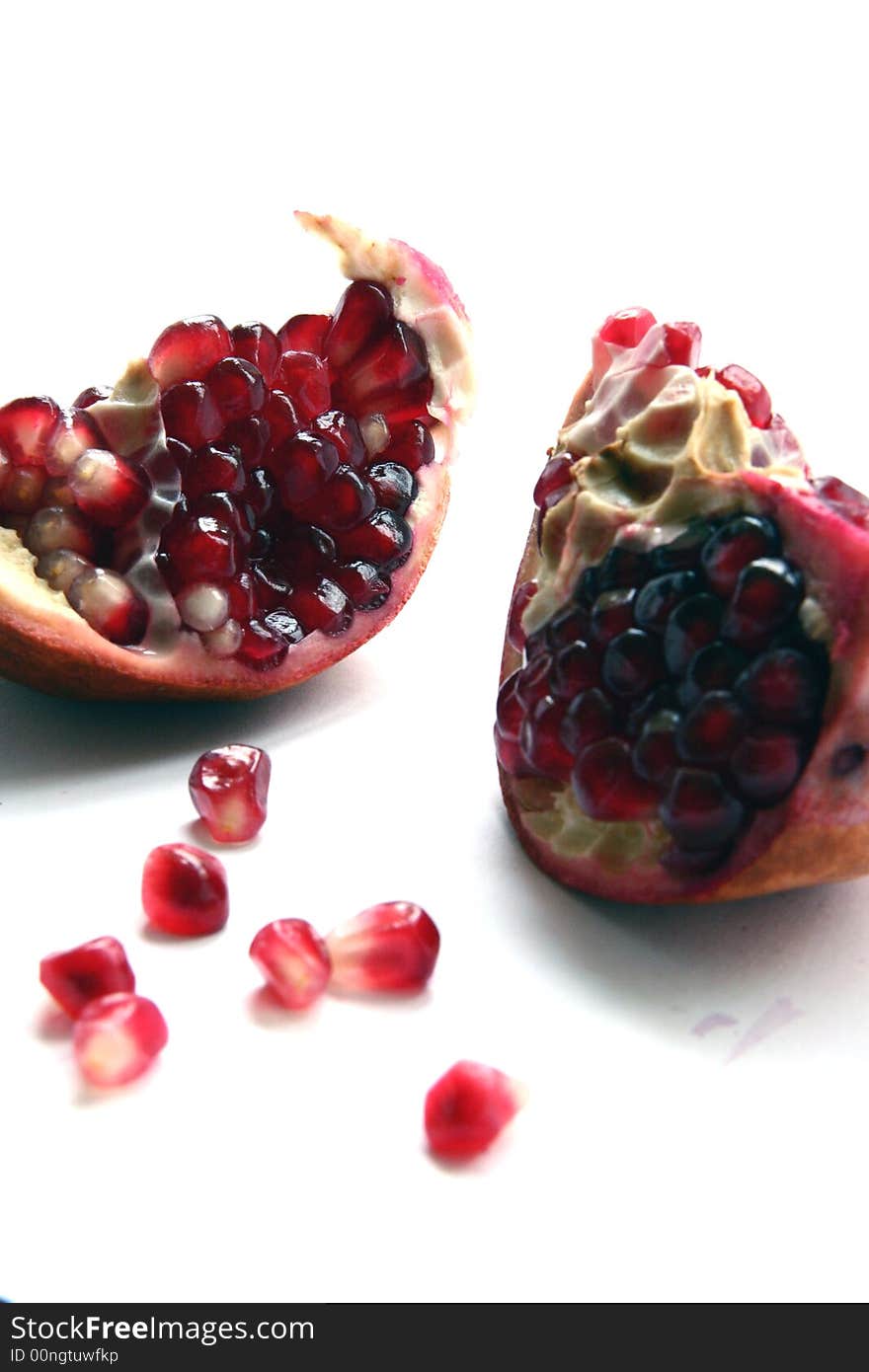 Pomegranate isolated