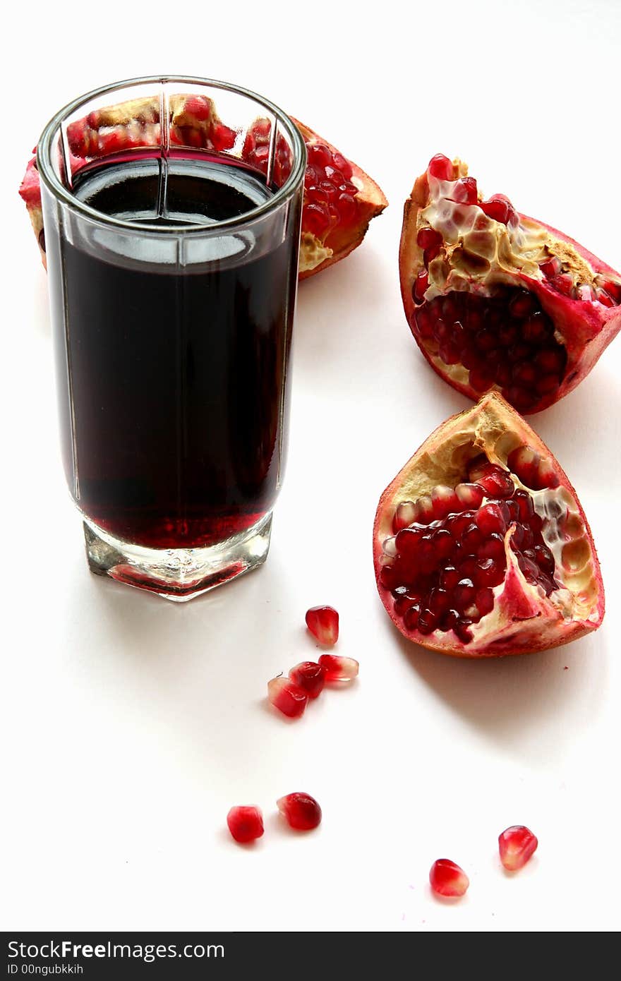 Pomegranate isolated in White Background