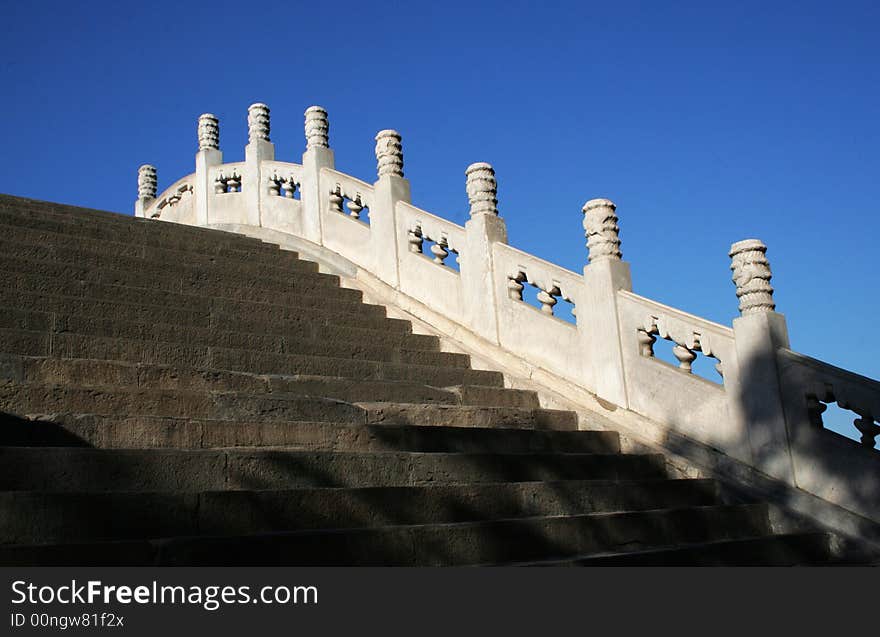 Stone bridge in summer palace in beijing