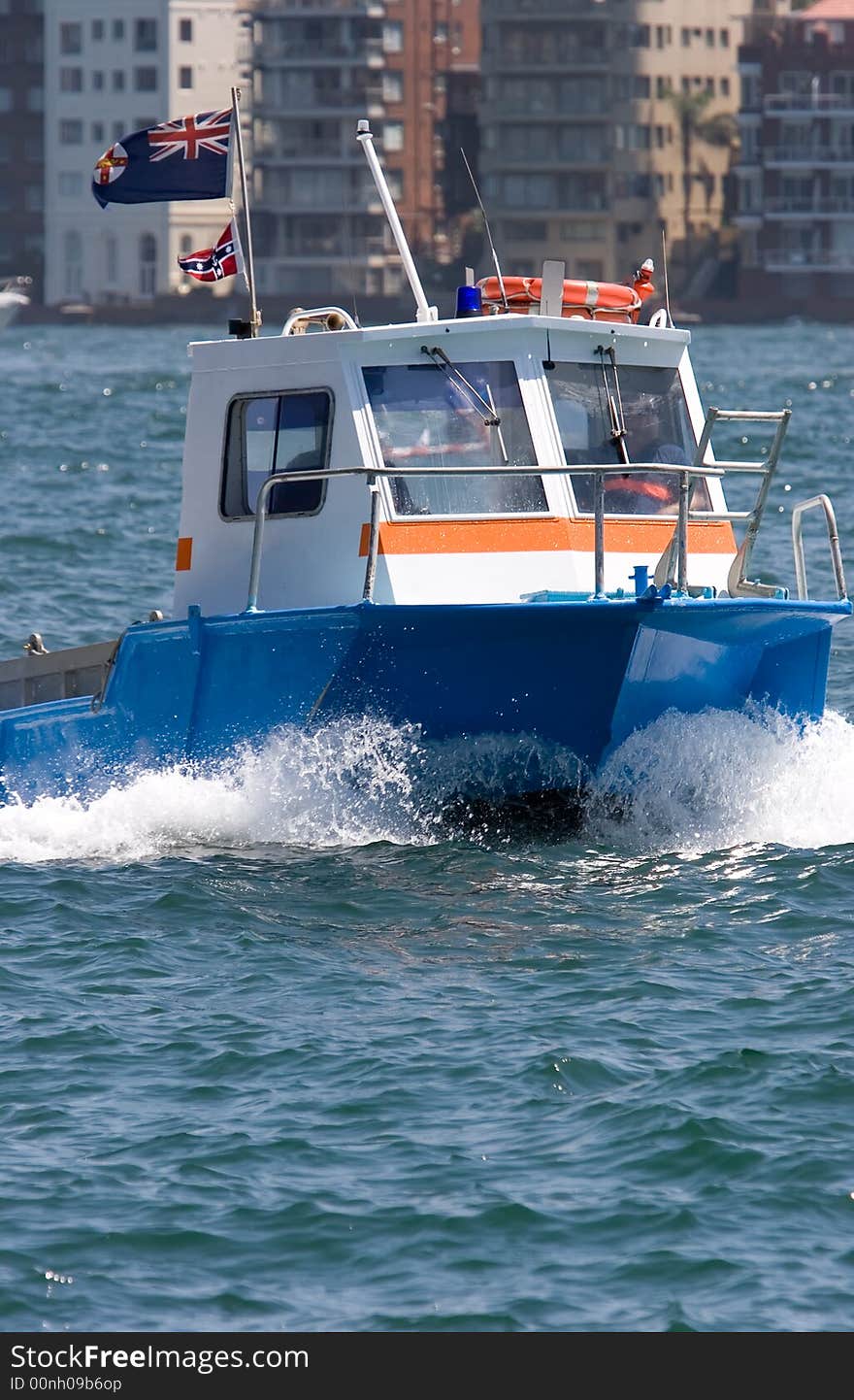 A boat on the harbour