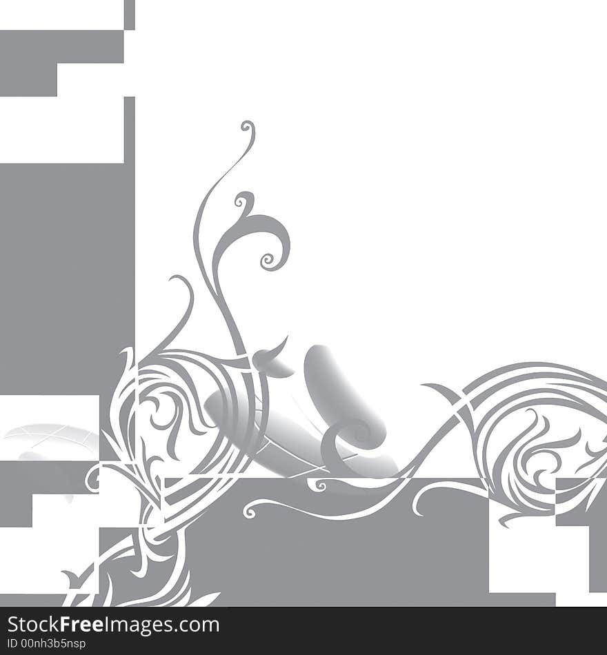 Monochrome abstract background design, with isolated space for text or graphic insertion. Monochrome abstract background design, with isolated space for text or graphic insertion.