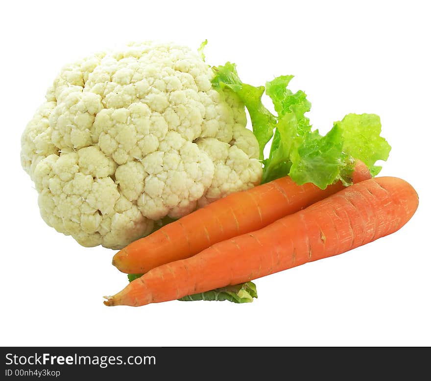 Cabbage and carrot vegetables