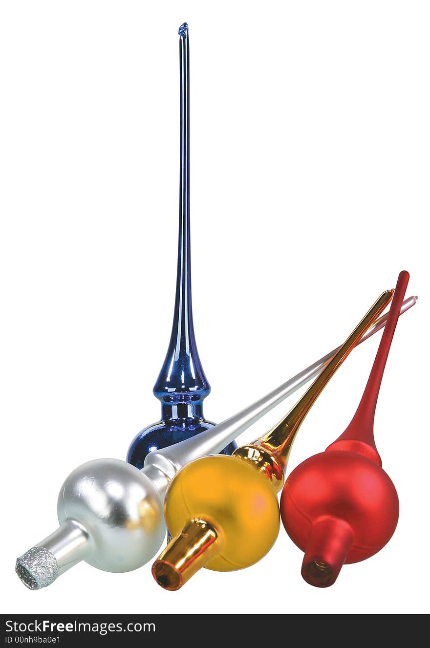 Colorful christmas baubles