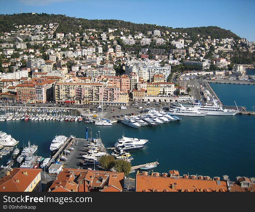 A scenic seaport in the South of France. A scenic seaport in the South of France