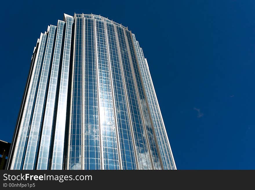 Glistening glass tower