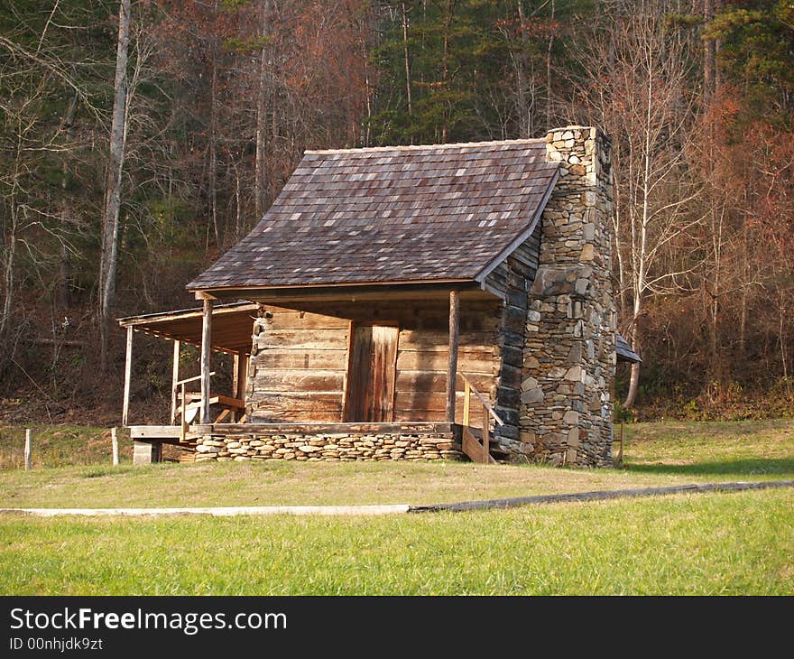 Small Tuskeegee cabin, Robbinsville, NC, shot in 2007. Small Tuskeegee cabin, Robbinsville, NC, shot in 2007