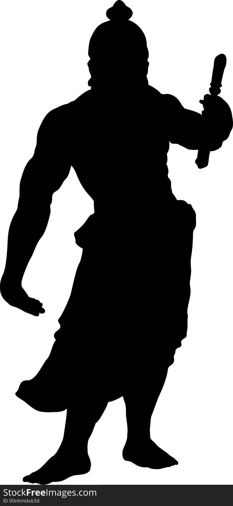 This is silhouette of KONGO-RIKISHI-ZOU. This is silhouette of KONGO-RIKISHI-ZOU.