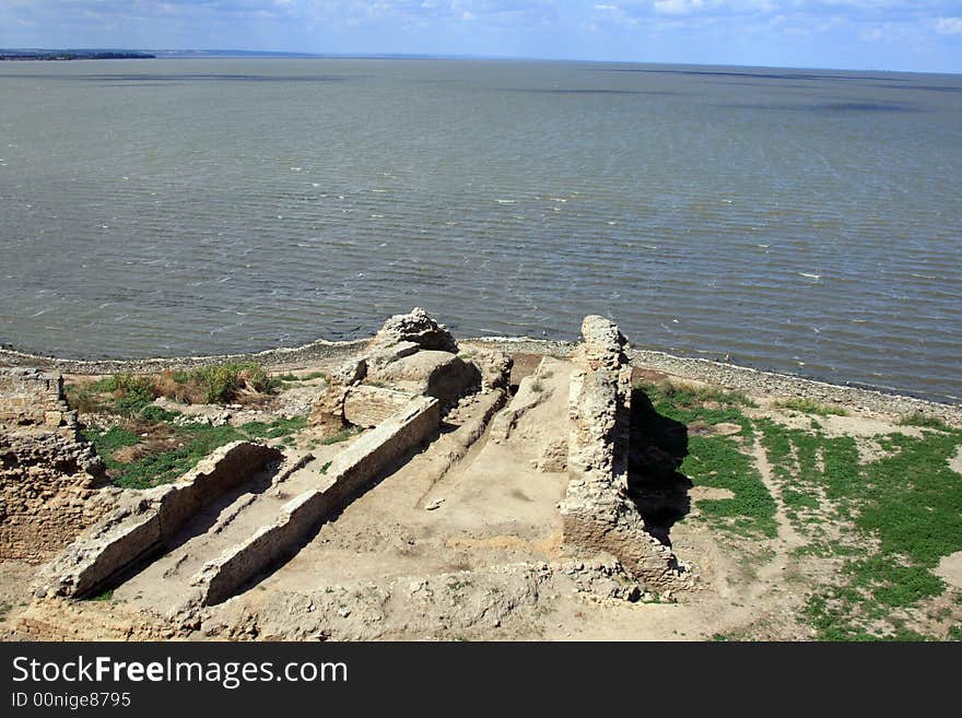 Fortress ruines in the city of Belgorod-Dnestrovskiy (Ukraine - country of EURO 2012)