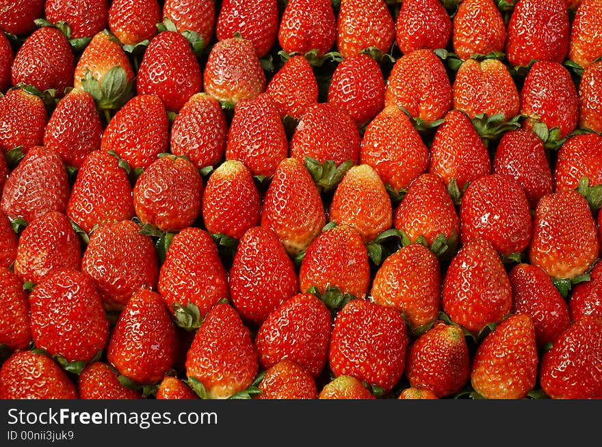 Strawberies red flesh