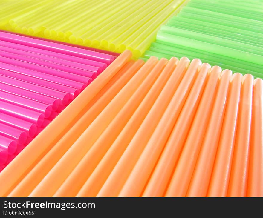 Color cocktail straws