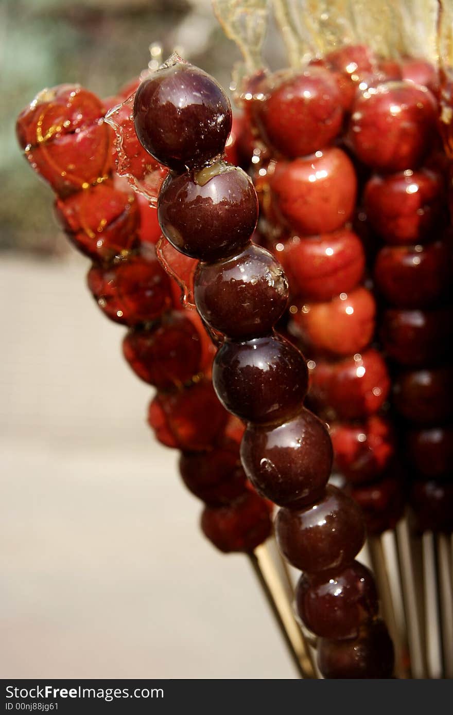 Tomatoes on sticks