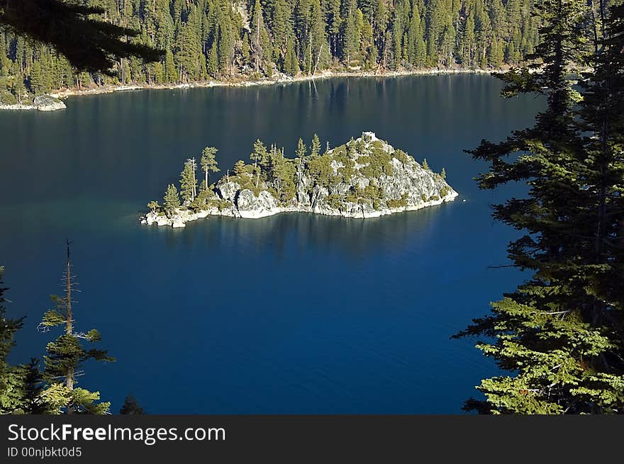 Lake Tahoe Nevada Emerald Bay Fannette Island. Lake Tahoe Nevada Emerald Bay Fannette Island