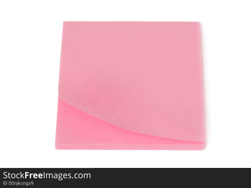 Notepad isolated on a white background