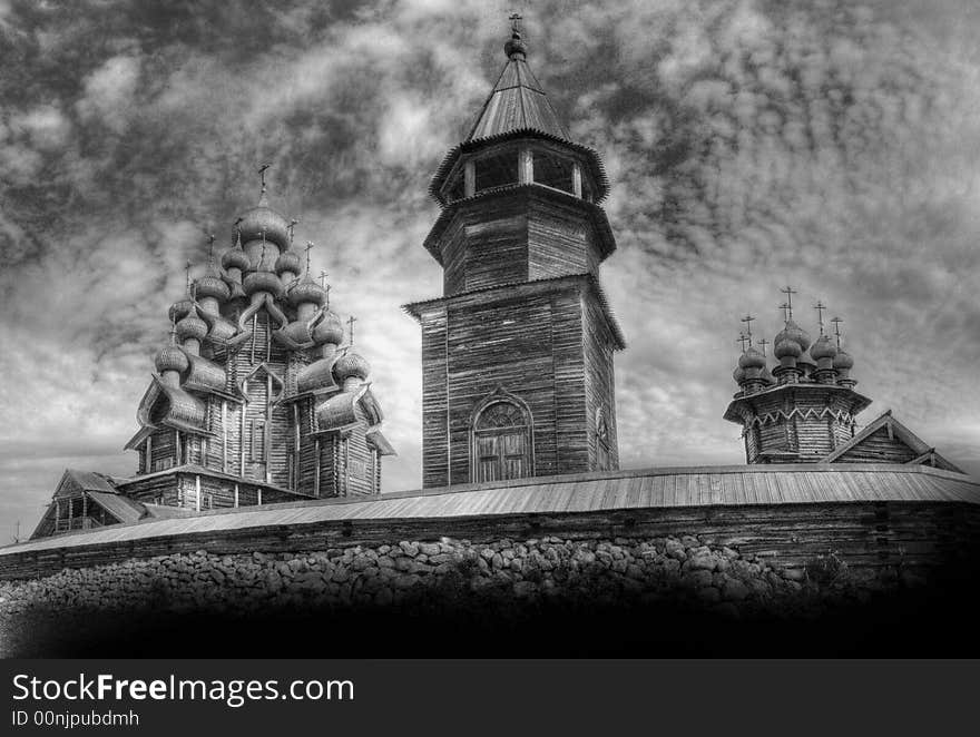 Karelia. Kiji. Wooden church