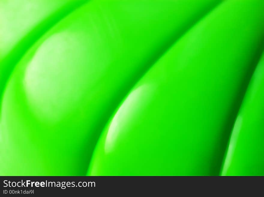 Abstract bright green plastic background