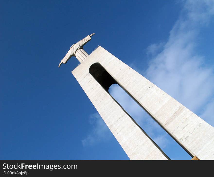 Statue of Cristo Rei (Chist King) in Almada, Portugal. Statue of Cristo Rei (Chist King) in Almada, Portugal