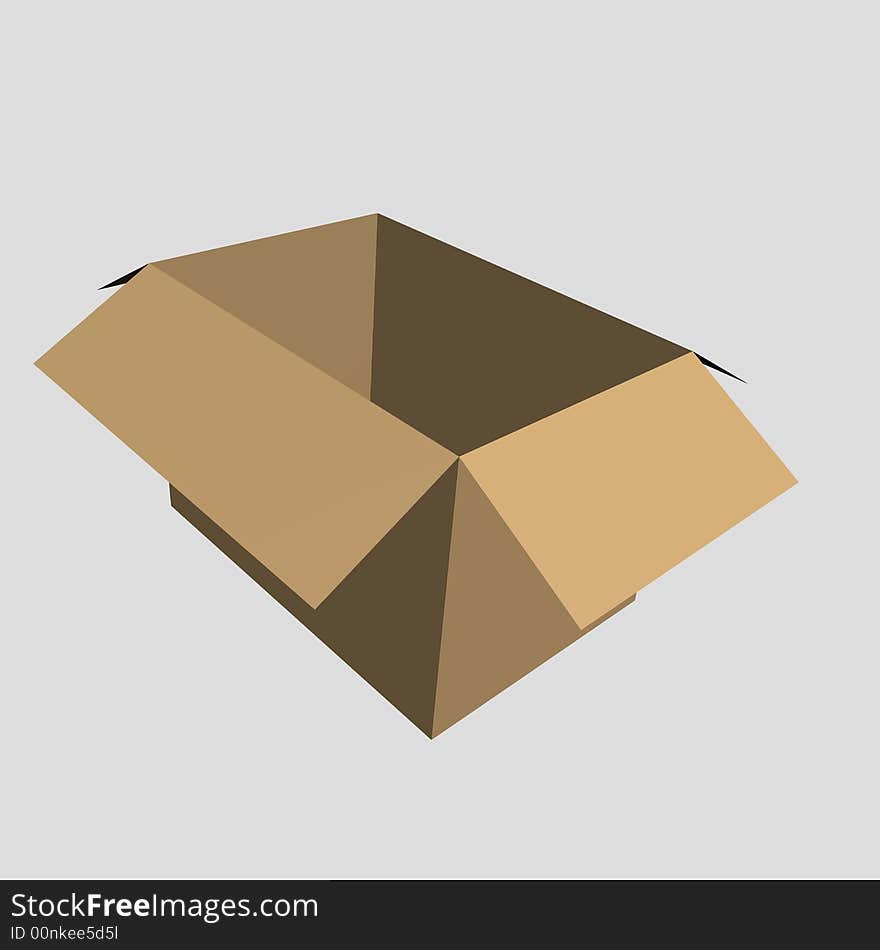 A simple clear brown box 6