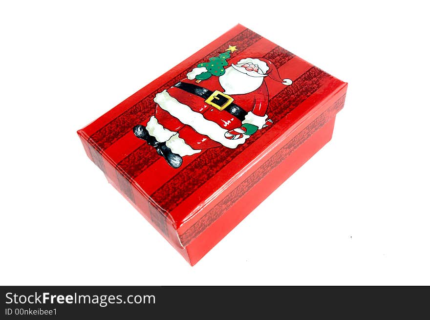 Red christmas gift box