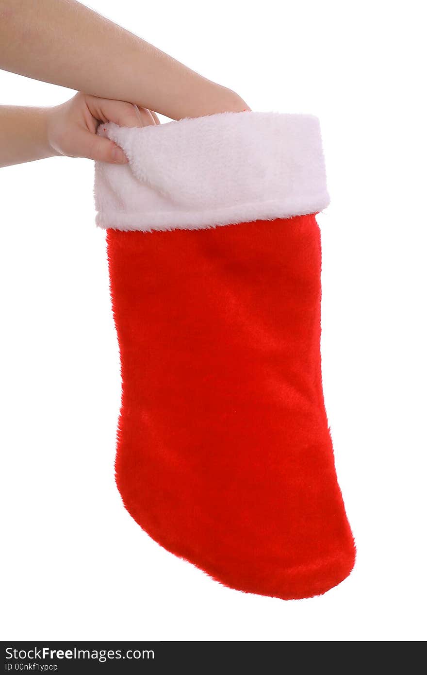 Hand in stocking