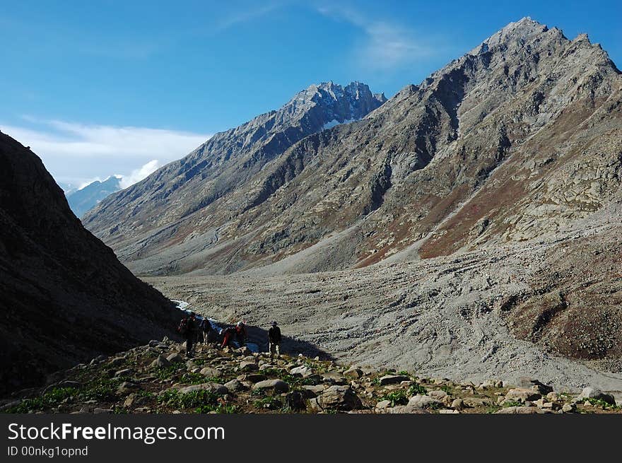 Himalayan scenic along Padum Trek, Ladakh, India.