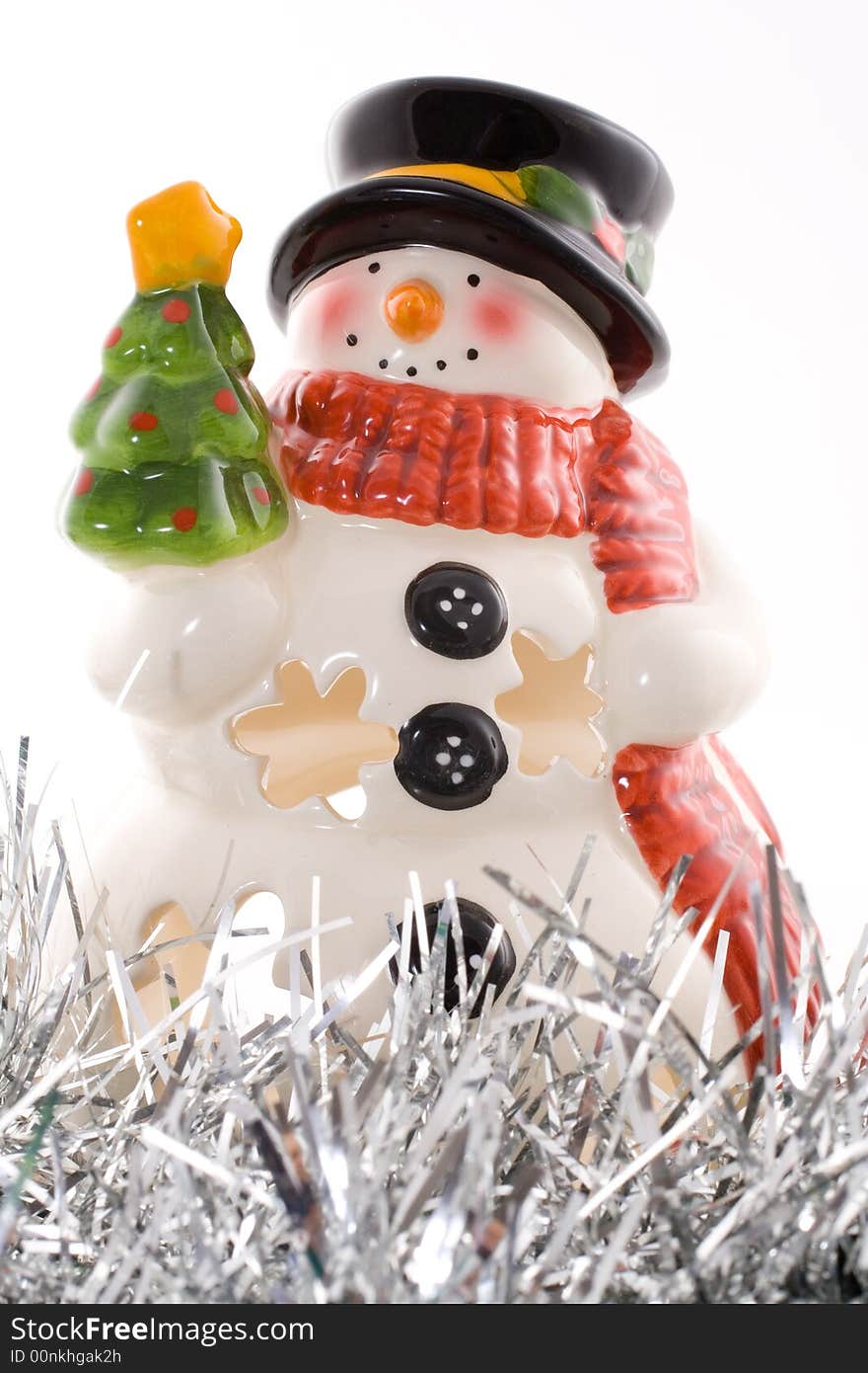 Porcelain Snowman, Christmas