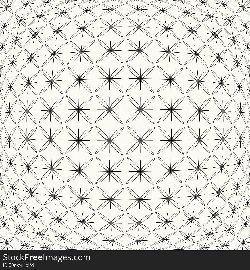 Abstract background of repeating flowers