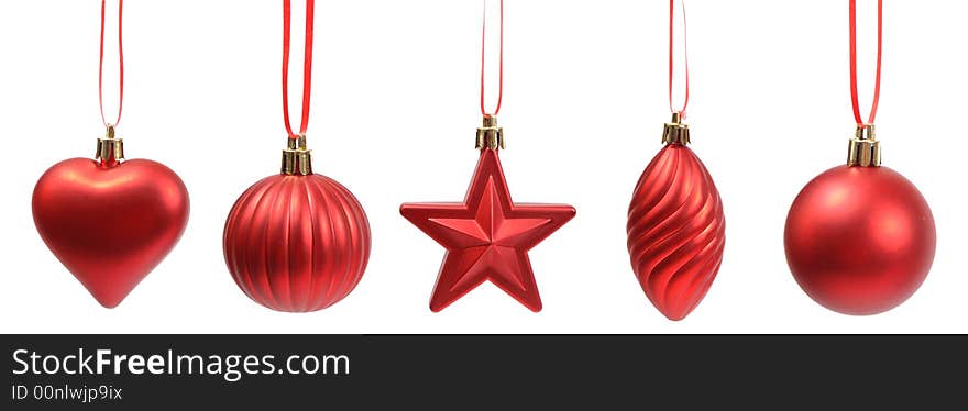 Christmas tree  decoration on white background. Christmas tree  decoration on white background