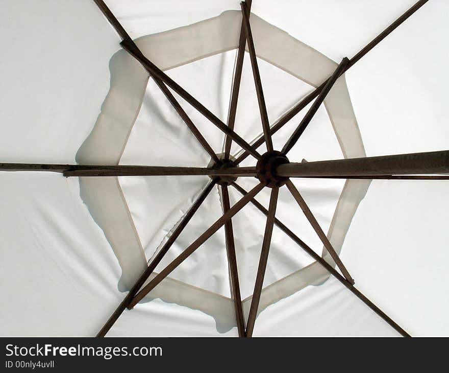 Photo of an umbrella in a Brazilian resort