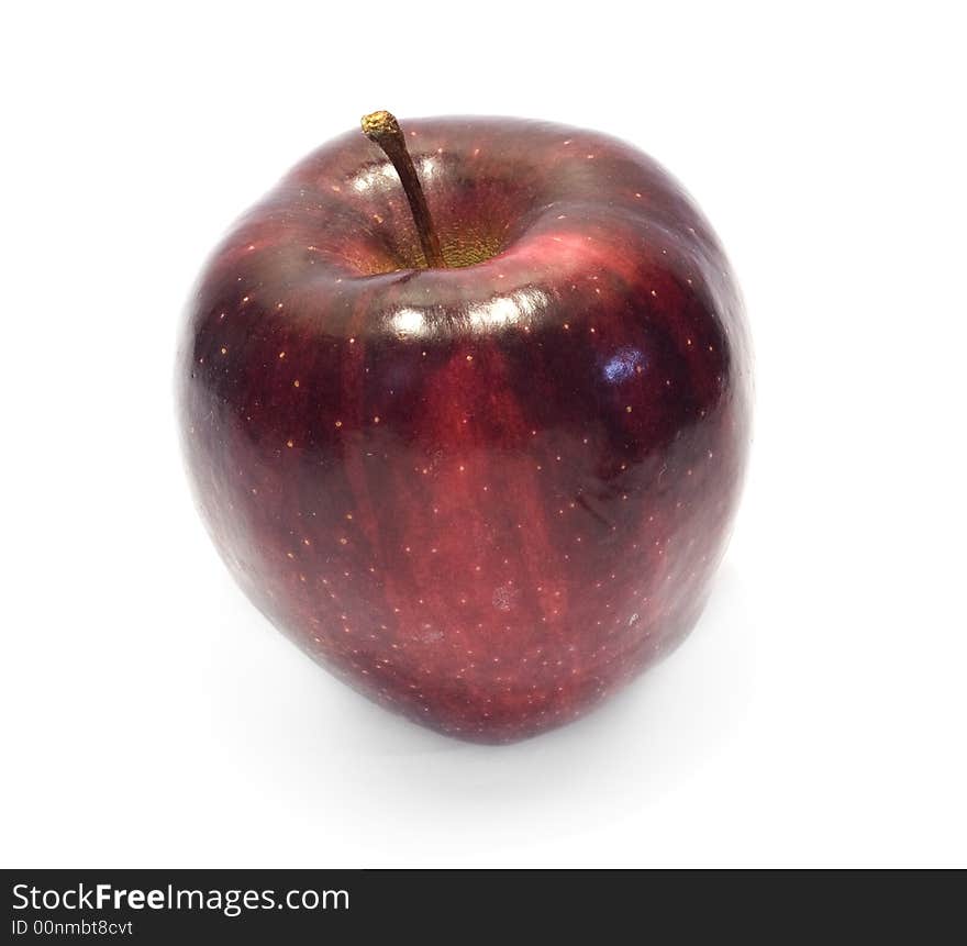 Red Apple with white background